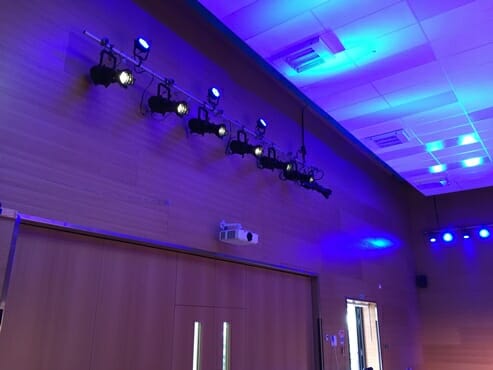 Stylish lighting installation at Netley Primary