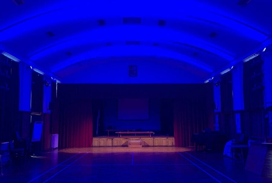 Stage Lighting School Sound and Vision Acoustic Curtains Stage Hire